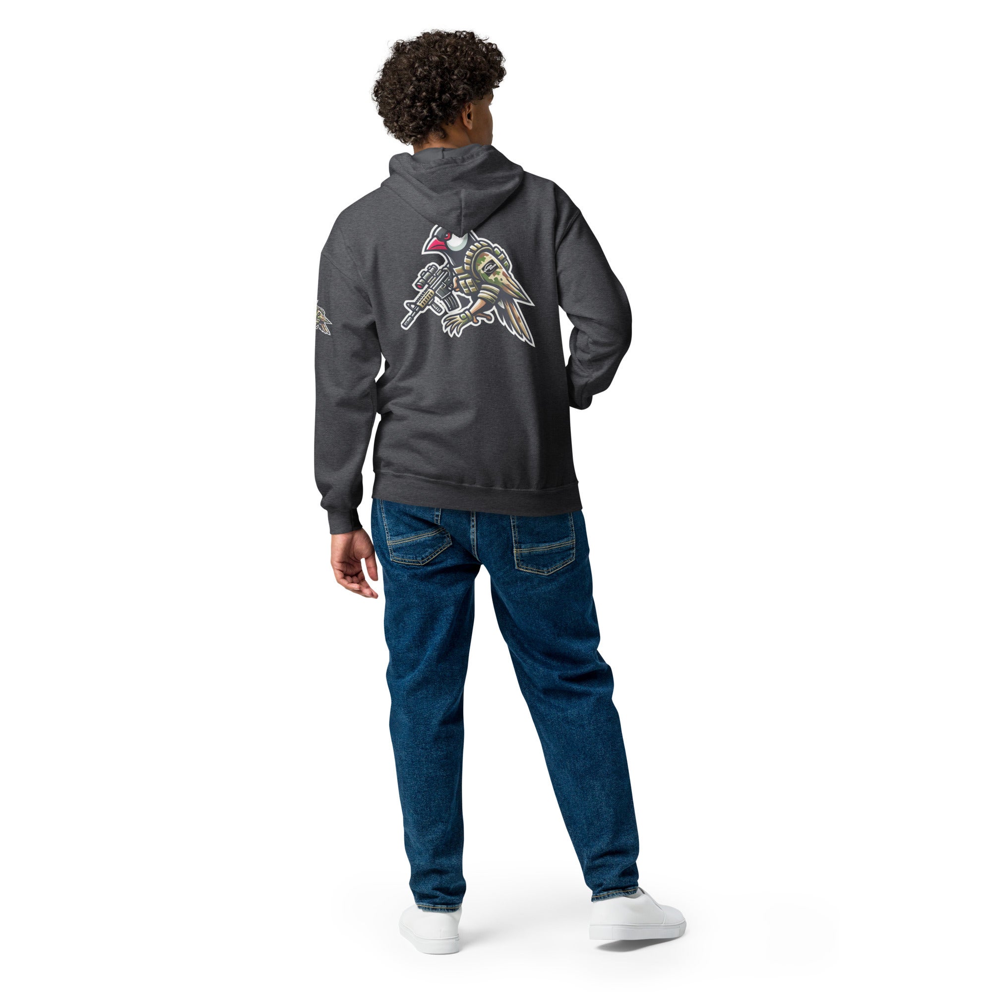 Lazer Zone Sei_Kurorukun - Unisex heavy blend zip hoodie | Ａｌｐｈａ－Ｗａｒ合同会社